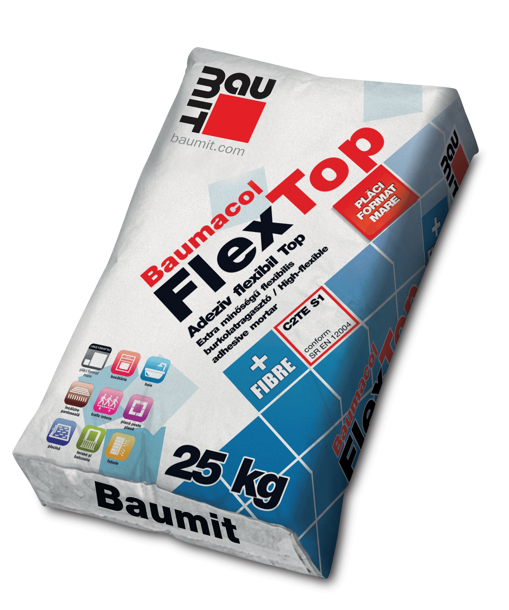 Baumit Adeziv FlexTop+Fibre flexibil int/ext 25 kg
