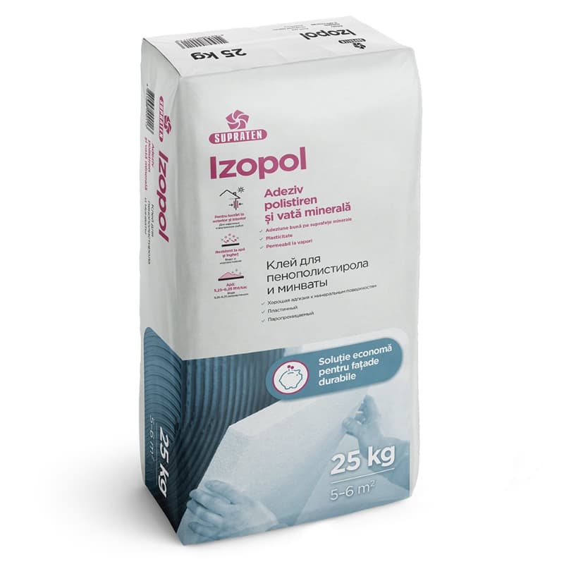 Adeziv termoizolare IZOPOL 25 kg