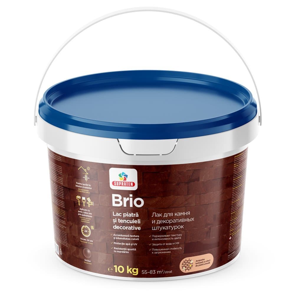 Lac acrilic piatra BRIO incolor 10 kg  6000228