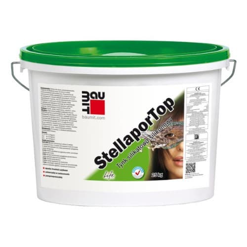 Baumit Tencuiala decor. Silicon-Silicat StellaporTop, K 1.5 (bob de orez), 25 kg