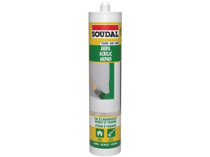 SOUDAL Mastic acrilic, Zidarie, alb, 280ml 103228