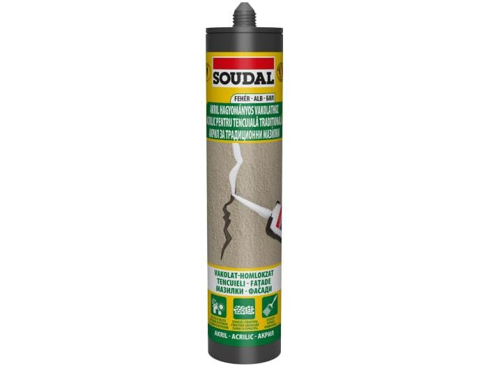 SOUDAL Mastic acrilic Structurat, alb, 280ml 123109