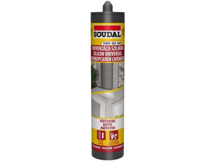 SOUDAL Silicon universal, alb, 280ml 103234