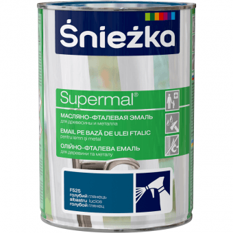 Supermal, 0,8 L, albastru INCHIS, vopsea email F530