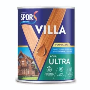 SPOR Villa ULTRA 0.75l GRI GLACIAR, lac lucios pe baza de apa